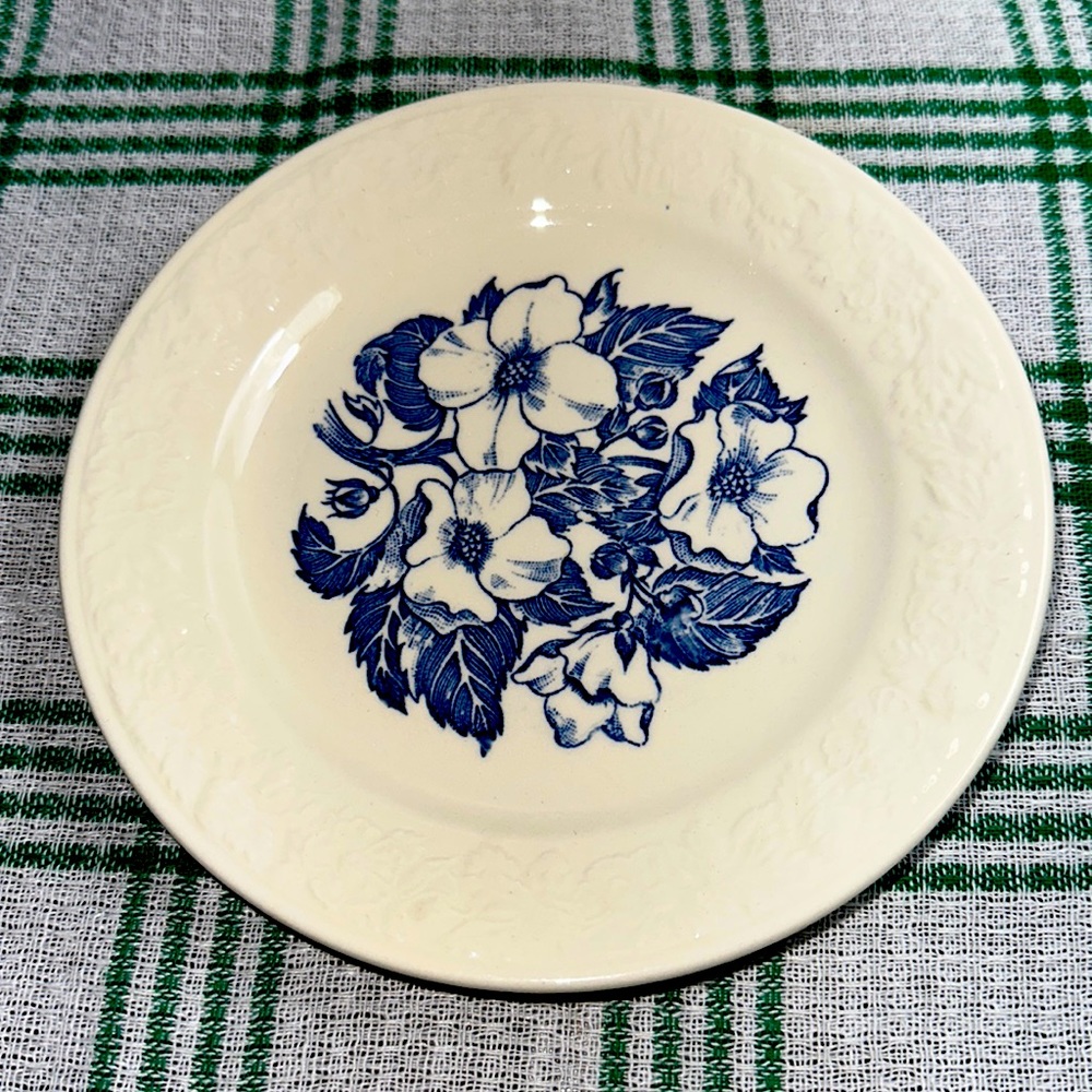 Homer Laughlin Wild Rose Plate Bone China